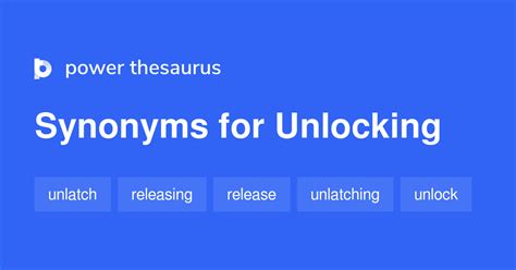 unlocker synonym|unlock potential synonym.